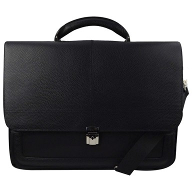 GALKO Torba za notebook 17" muška 13-0529-1007, kožna, crna